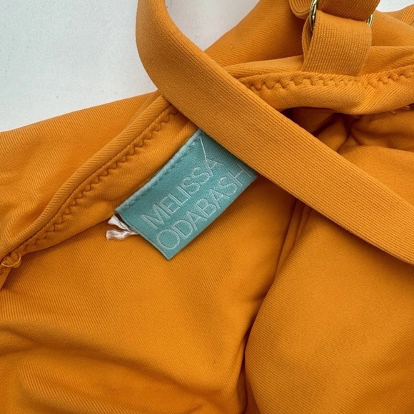 Melissa Odabash Women OrangeTosca Open-Back Solid One-Piece Swimsuit Size 4 B464 - Picture 6 of 6